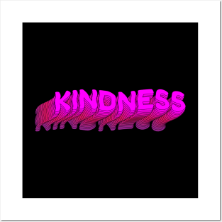 Kindness Funky 3D Design Posters and Art